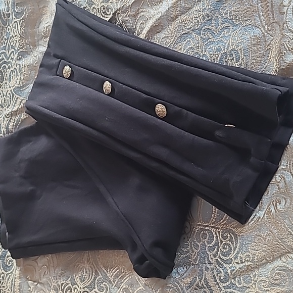 Pull on Mango gold button pants. - Picture 2 of 5